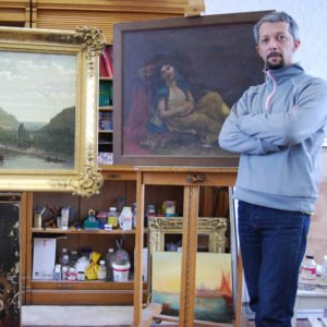 Emmanuel Roussel, restaurateur de tableaux