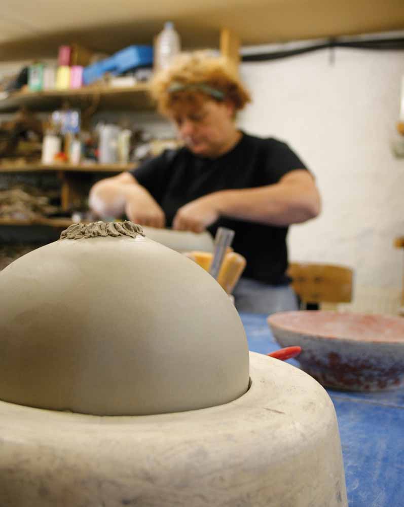 Anne Thiellet, céramiste raku en Bourgogne-Franche-Comté