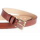 Ceinture en cuir naturel marron