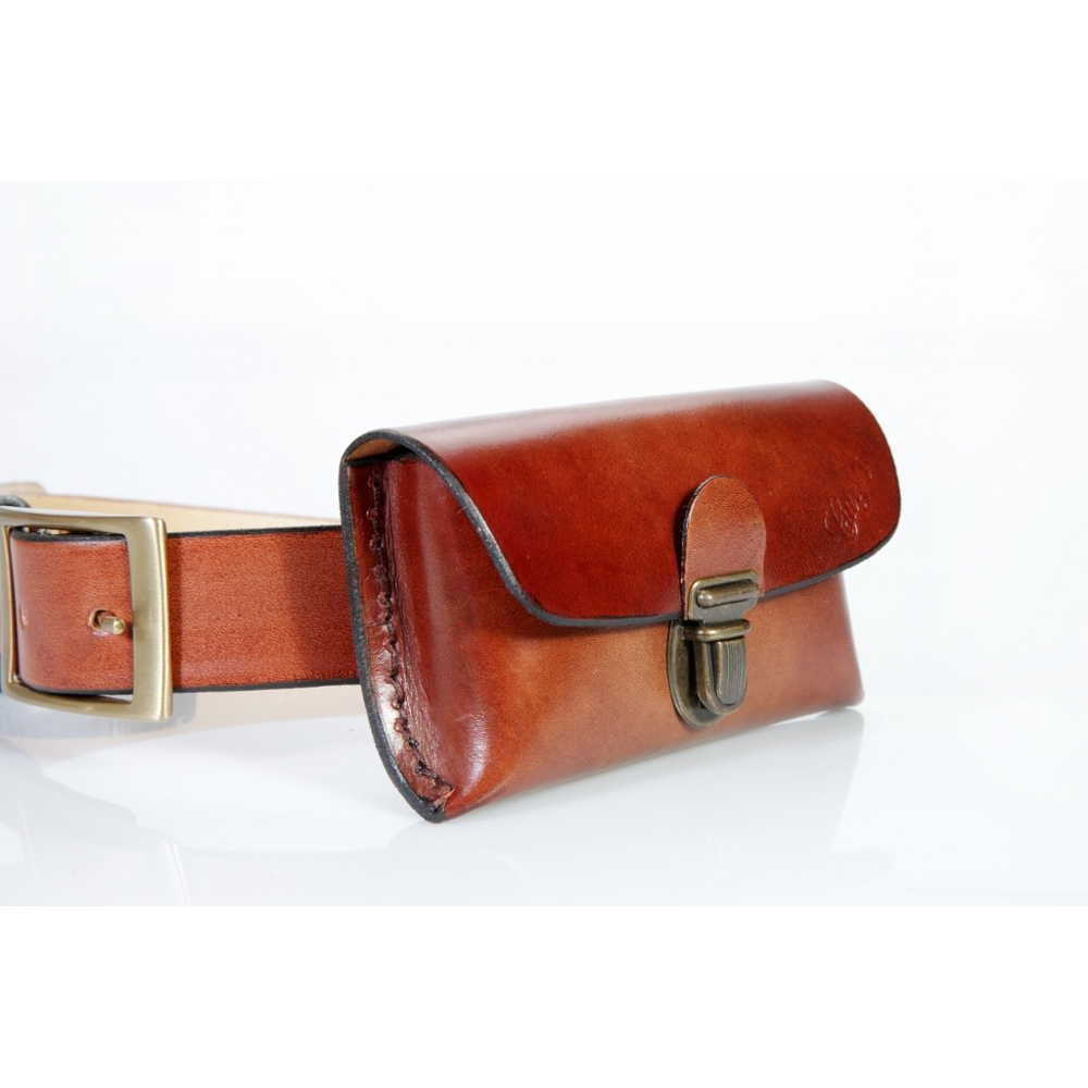 Pochette ceinture cuir artisanale online